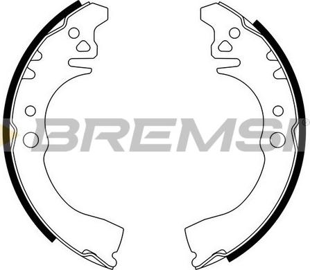 Bremsi GF0676 - Комплект тормозных колодок, барабанные autosila-amz.com