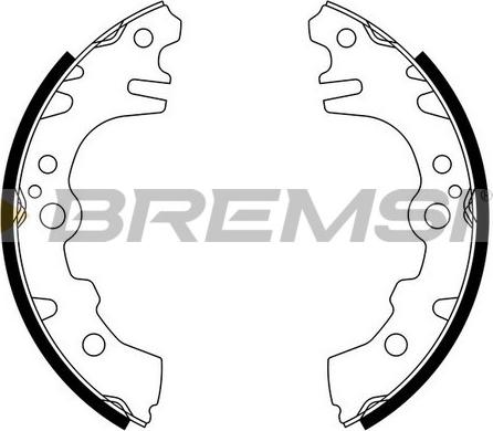 Bremsi GF0673 - Комплект тормозных колодок, барабанные autosila-amz.com