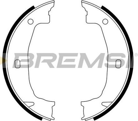 Bremsi GF0079 - Комплект тормозов, ручник, парковка autosila-amz.com
