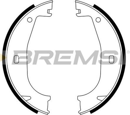Bremsi GF0078 - Комплект тормозов, ручник, парковка autosila-amz.com