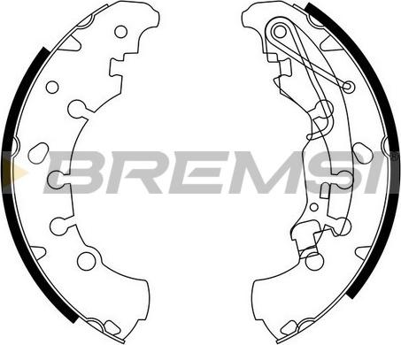 Bremsi GF0140 - Комплект тормозных колодок, барабанные autosila-amz.com