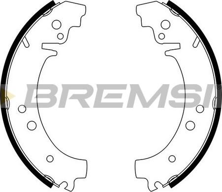 Bremsi GF0160 - Комплект тормозных колодок, барабанные autosila-amz.com