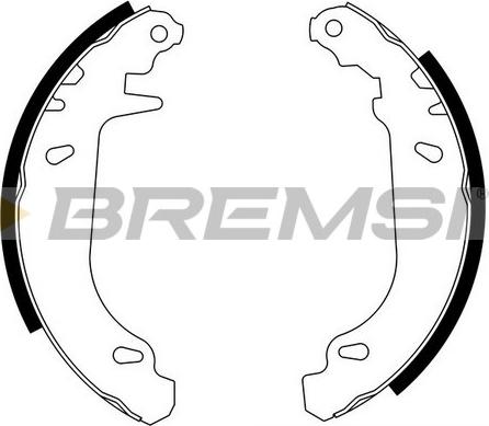 Bremsi GF0105 - Комплект тормозных колодок, барабанные autosila-amz.com