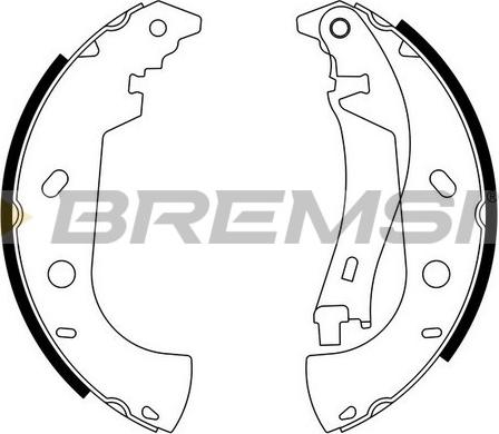 Bremsi GF0181 - Комплект тормозных колодок, барабанные autosila-amz.com