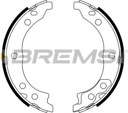 Bremsi GF0187 - Комплект тормозов, ручник, парковка autosila-amz.com