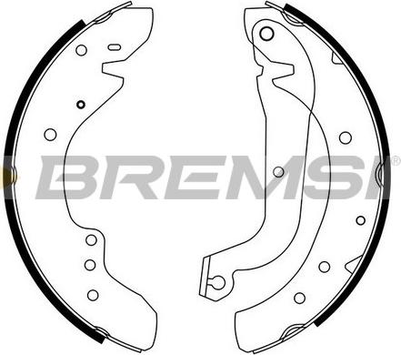 Bremsi GF0179 - Комплект тормозных колодок, барабанные autosila-amz.com