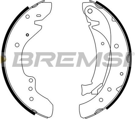 Bremsi GF0175 - Комплект тормозных колодок, барабанные autosila-amz.com
