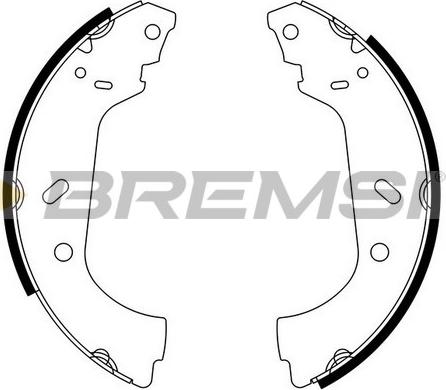 Bremsi GF0177 - Комплект тормозных колодок, барабанные autosila-amz.com