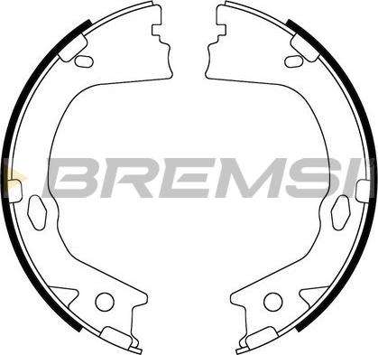 Bremsi GF0899 - Комплект тормозов, ручник, парковка autosila-amz.com