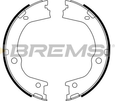 Bremsi GF0898 - Комплект тормозов, ручник, парковка autosila-amz.com