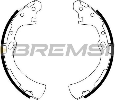 Bremsi GF0849 - Комплект тормозных колодок, барабанные autosila-amz.com
