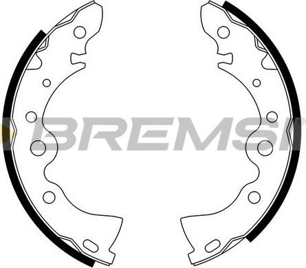 Bremsi GF0843 - Комплект тормозных колодок, барабанные autosila-amz.com