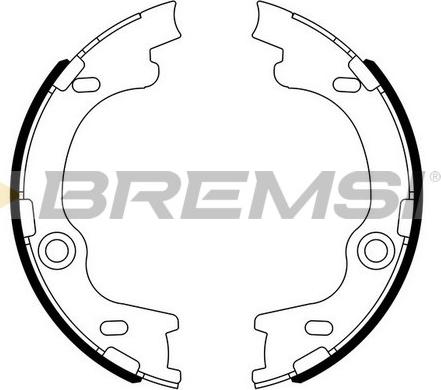 Bremsi GF0804 - Комплект тормозов, ручник, парковка autosila-amz.com