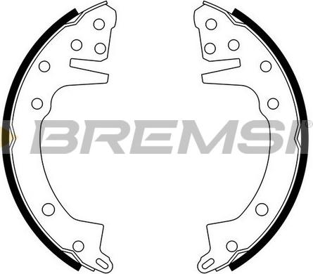 Bremsi GF0811 - Комплект тормозных колодок, барабанные autosila-amz.com