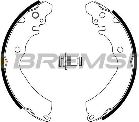 Bremsi GF0818 - Комплект тормозных колодок, барабанные autosila-amz.com