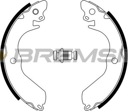 Bremsi GF0817 - Комплект тормозных колодок, барабанные autosila-amz.com