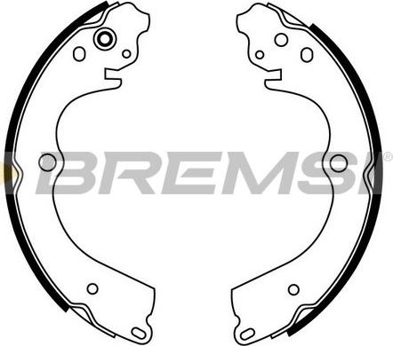 Bremsi GF0889 - Комплект тормозных колодок, барабанные autosila-amz.com