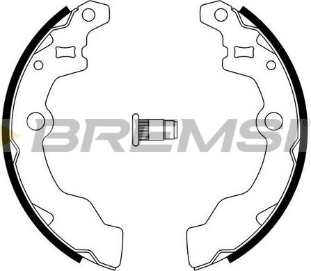 Bremsi GF0882A - Комплект тормозных колодок, барабанные autosila-amz.com