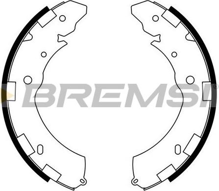 Bremsi GF0833 - Комплект тормозных колодок, барабанные autosila-amz.com