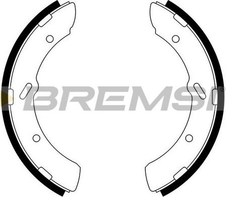 Bremsi GF0829 - Комплект тормозных колодок, барабанные autosila-amz.com