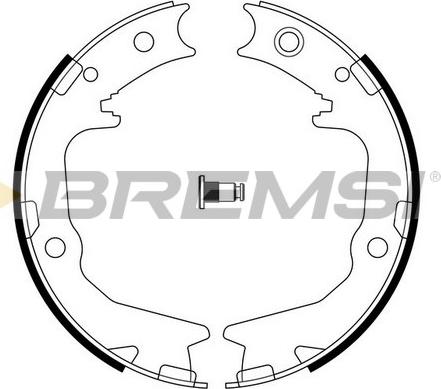 Bremsi GF0826 - Комплект тормозов, ручник, парковка autosila-amz.com