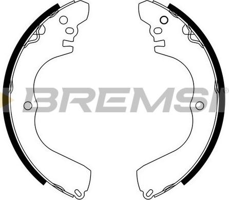 Bremsi GF0827 - Комплект тормозных колодок, барабанные autosila-amz.com