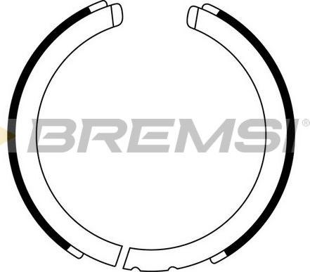 Bremsi GF0875 - Комплект тормозов, ручник, парковка autosila-amz.com