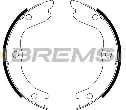 Bremsi GF0870 - Комплект тормозов, ручник, парковка autosila-amz.com