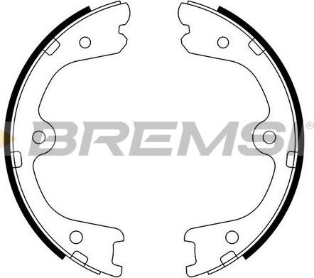 Bremsi GF0873 - Комплект тормозов, ручник, парковка autosila-amz.com