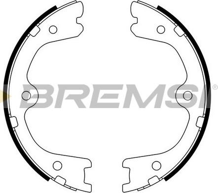 Bremsi GF0872 - Комплект тормозов, ручник, парковка autosila-amz.com