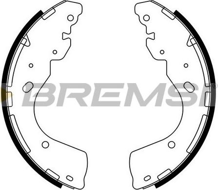Bremsi GF0877 - Комплект тормозных колодок, барабанные autosila-amz.com