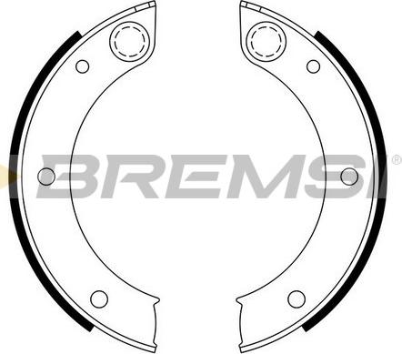 Bremsi GF0396 - Комплект тормозов, ручник, парковка autosila-amz.com