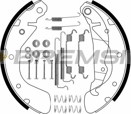 Bremsi GF0354-1 - Комплект тормозных колодок, барабанные autosila-amz.com