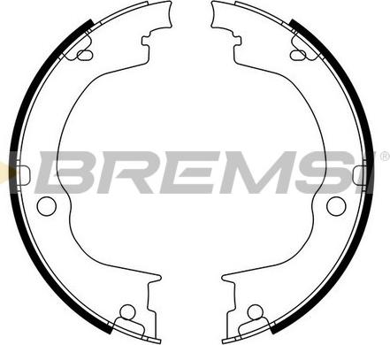 Bremsi GF0360 - Комплект тормозов, ручник, парковка autosila-amz.com