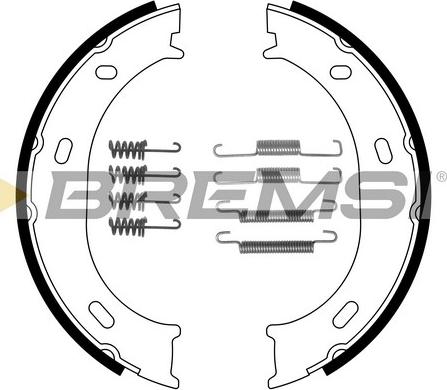 Bremsi GF0306-1 - Комплект тормозов, ручник, парковка autosila-amz.com