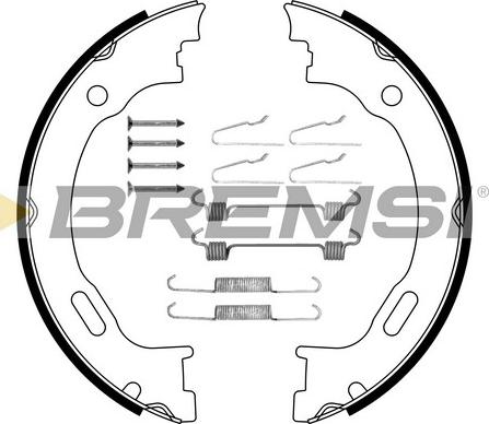 Bremsi GF0310-1 - Комплект тормозов, ручник, парковка autosila-amz.com