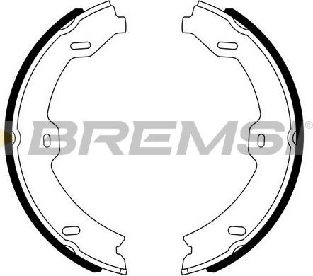 Bremsi GF0318 - Комплект тормозов, ручник, парковка autosila-amz.com