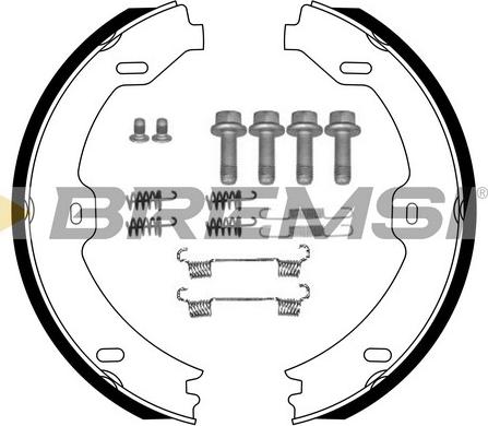 Bremsi GF0312-1 - Комплект тормозов, ручник, парковка autosila-amz.com
