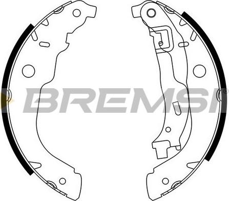 Bremsi GF0389 - Комплект тормозных колодок, барабанные autosila-amz.com