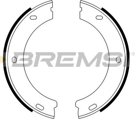 Bremsi GF0384 - Комплект тормозных колодок, барабанные autosila-amz.com