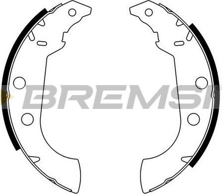 Bremsi GF0383 - Комплект тормозных колодок, барабанные autosila-amz.com