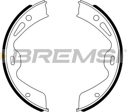 Bremsi GF0330 - Комплект тормозов, ручник, парковка autosila-amz.com