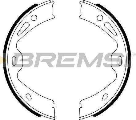 Bremsi GF0331 - Комплект тормозов, ручник, парковка autosila-amz.com