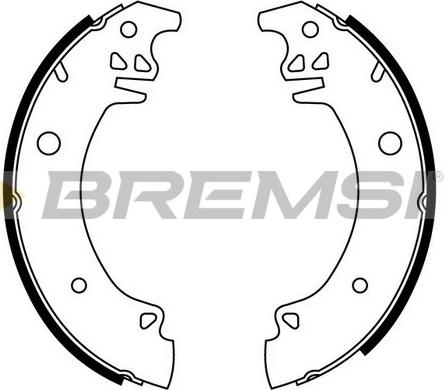 Bremsi GF0376 - Комплект тормозных колодок, барабанные autosila-amz.com