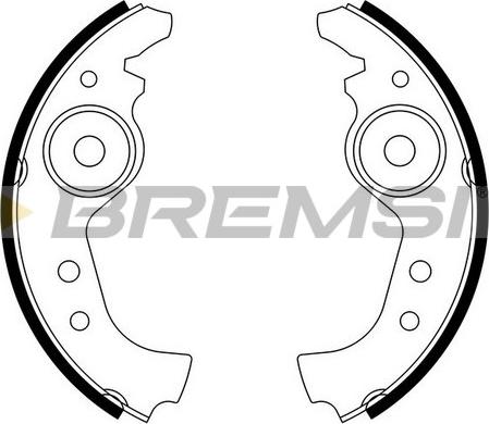Bremsi GF0290 - Комплект тормозных колодок, барабанные autosila-amz.com