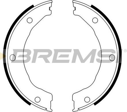 Bremsi GF0246 - Комплект тормозов, ручник, парковка autosila-amz.com