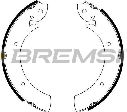 Bremsi GF0207 - Комплект тормозных колодок, барабанные autosila-amz.com