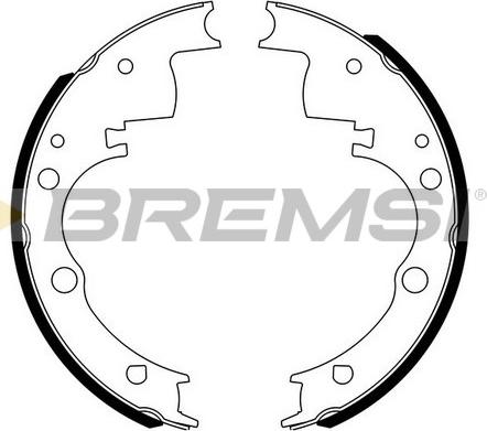 Bremsi GF0212 - Комплект тормозных колодок, барабанные autosila-amz.com