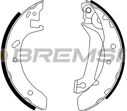 Bremsi GF0229 - Комплект тормозных колодок, барабанные autosila-amz.com