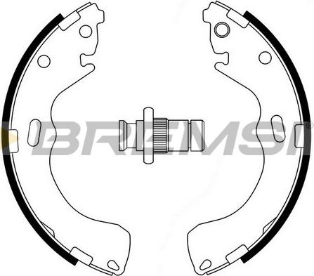 Bremsi GF0794 - Комплект тормозных колодок, барабанные autosila-amz.com